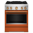 Kitchenaid® Cuisinière bicombustible de style commercial à 4 brûleurs avec mode de friture à air sans préchauffage de 30 po KFDS930SSC