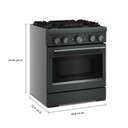 Cuisinière bicombustible de style commercial à 4 brûleurs avec mode de friture à air sans préchauffage KitchenAid® de 30 po KFDS930SJP
