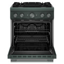 Cuisinière bicombustible de style commercial à 4 brûleurs avec mode de friture à air sans préchauffage KitchenAid® de 30 po KFDS930SJP