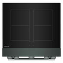 Cuisinière à induction non encastrée de style commercial à 4 éléments avec friture à air KitchenAid® de 30 po KFIS930SJP