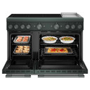 Cuisinière à induction non encastrée de style commercial à 6 éléments avec plaque chauffante KitchenAid® de 48 po KFID948SJP