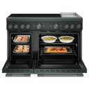 Cuisinière à induction non encastrée de style commercial à 6 éléments avec plaque chauffante KitchenAid® de 48 po KFID948SJP