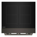 Cuisinière à induction non encastrée de style commercial à 4 éléments avec friture à air KitchenAid® de 30 po KFIS930SBE