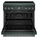 Cuisinière à induction non encastrée de style commercial à 6 éléments avec friture à air KitchenAid® de 36 po KFIS936SJP