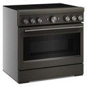 Cuisinière à induction non encastrée de style commercial à 6 éléments avec friture à air KitchenAid® de 36 po KFIS936SBE