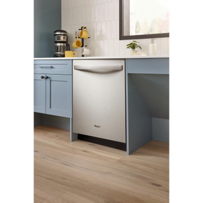 Whirlpool® Lave-vaisselle affleurant aux armoires en noir avec 3ᵉ panier - 44 dBA WDT550SAPZ