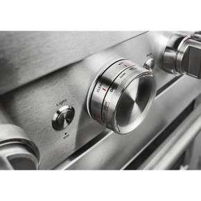 Cuisinière commerciale intelligente bicombustible KitchenAid®, 6 brûleurs, 36 po KFDC506JSS