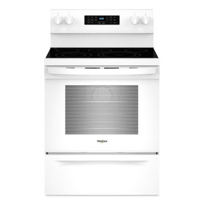Whirlpool® Cuisinière électrique Energy Star avec cuisson à air, friture à air sans préchauffage et nettoyage automatique - 30 po YWFES5030RW