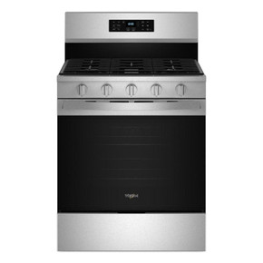 Whirlpool® Cuisinière au gaz de 30 pouces avec friture et cuisson à air, autonettoyante avec préchauffage WFGS5030RZ