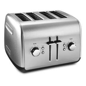 Kitchenaid® Grille-pain de 4 tranches avec levier de remontée haute manuel KMT4115SX