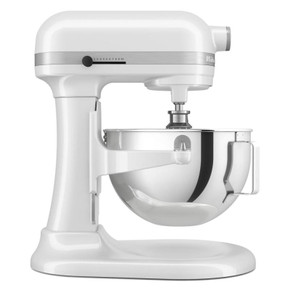 Batteur sur socle à bol relevable, 5,5 pintes, KitchenAid® KSM55SXXXWH