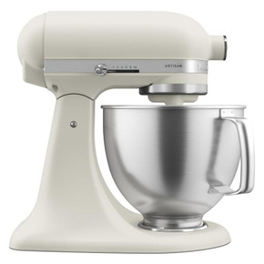 Batteur sur socle KitchenAid® de 5 pintes avec bol en acier inoxydable brossé. KSM192XDMH