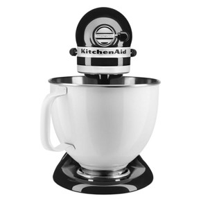 Kitchenaid® Artisan® Series Tilt-Head Stand Mixer with 5 Quart  White Colorfast Finish Stainless Steel Bowl KSM150WPOB