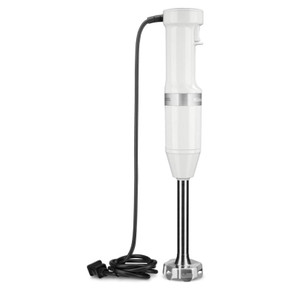Kitchenaid® Mélangeur à main câblé à vitesses variablesavec accessoires. KHBV83WH