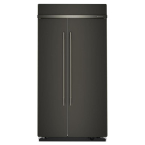 Kitchenaid® Réfrigérateur côte à côte encastré avec intérieur platine - 42 po - 25.5 pi cu KBSN742SBE