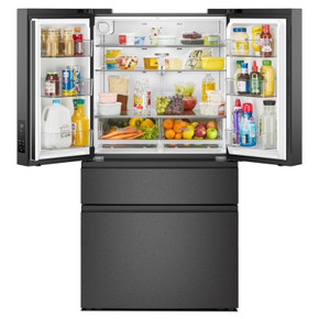 Réfrigérateur à portes françaises Whirlpool® et à capacité familiale et tiroir à températures flexibles de 30 pi cu WRMF3336SV