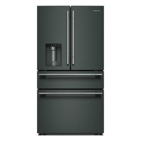 Kitchenaid® Réfrigérateur à portes françaises avec distributeur d’eau et de glaçons extérieur et tiroir réfrigéré pleine largeur FreshChill™ - 29 pi cu KRMF436SJP