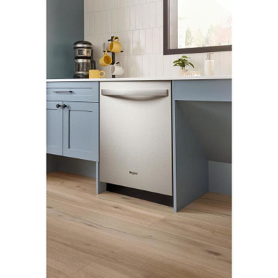 Whirlpool® Lave-vaisselle affleurant aux armoires en noir avec 3ᵉ panier - 44 dBA WDT550SAPZ