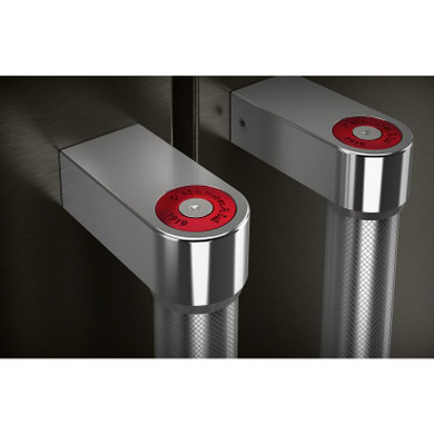 Réfrigérateur à portes françaises multiples KitchenAid® avec intérieur platine KRMF536RBS