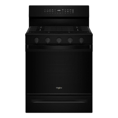 Whirlpool® Cuisinière au gaz intelligente avec convection véritable, autonettoyage/nettoyage à la vapeur, préchauffage rapide - 30 po et 5.3 pi cu WFGS7530RB
