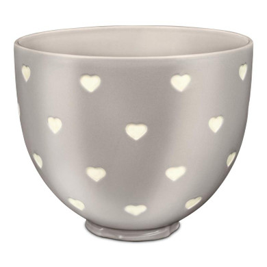 Kitchenaid® Bol en céramique de 5 pintes à motifs de cœurs KSM2CB5CH