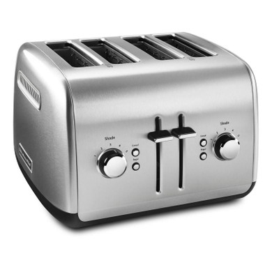 Kitchenaid® Grille-pain de 4 tranches avec levier de remontée haute manuel KMT4115SX
