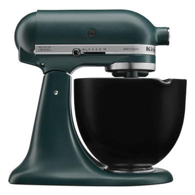 Kitchenaid® Bol en céramique de 5 pintes lisse noir sur noir KSM2CB5BB
