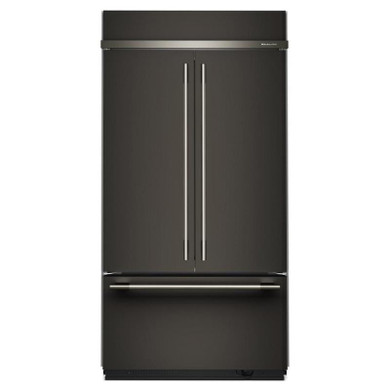 Kitchenaid® Réfrigérateur à portes françaises et congélateur inférieur avec intérieur platine - 42 po - 24.2 pi cu KBFN542SBE