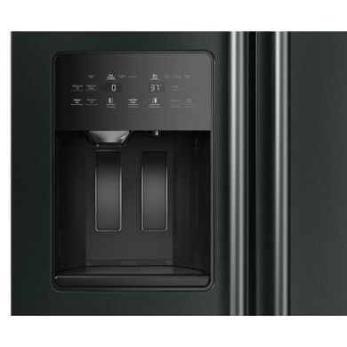 Kitchenaid® Réfrigérateur côte à côte à profondeur de comptoir, avec distributeur d’eau et de glaçons extérieur et fini genièvre - 20.8 pi cu KRSC536RJP
