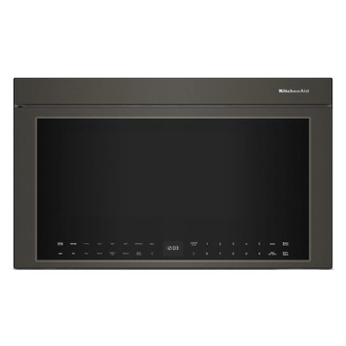 Kitchenaid® Four à micro-ondes à hotte intégrée multifonctions avec modes de capteurs à infrarouges YKMMF730PBE