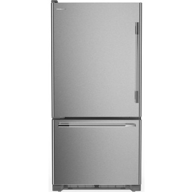 Kitchenaid® Réfrigérateur à congélateur inférieur et profondeur standard avec porte à charnière à gauche de 22 pi cu - 33 po KRBL133SPS