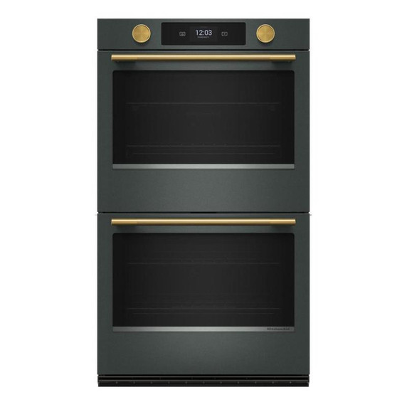 Kitchenaid® Four mural double électrique intelligent de 30 pouces avec caméra de cuisson intelligente - Fini Genévrier KOED930SJP