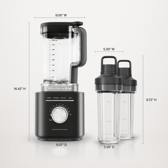 Mélangeur Pure Puissance KitchenAid® avec pichet individuel KSB2079BM