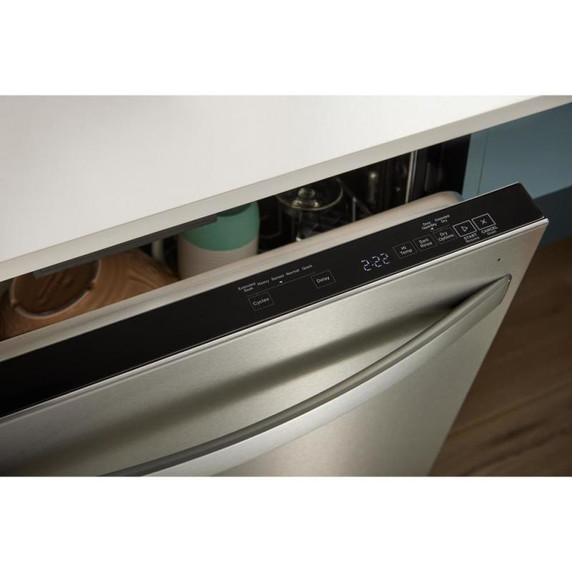 Whirlpool® Lave-vaisselle affleurant aux armoires en noir avec 3ᵉ panier - 44 dBA WDT550SAPW