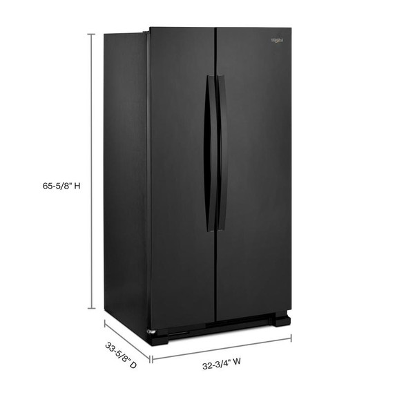 Whirlpool® Réfrigérateur côte à côte - 33 po - 22 pi cu WRS312SNHB