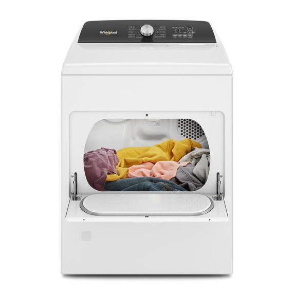 Whirlpool® Sécheuse au gaz à chargement vertical avec capteur d’humidité - 7 pi cu WGD5010LW