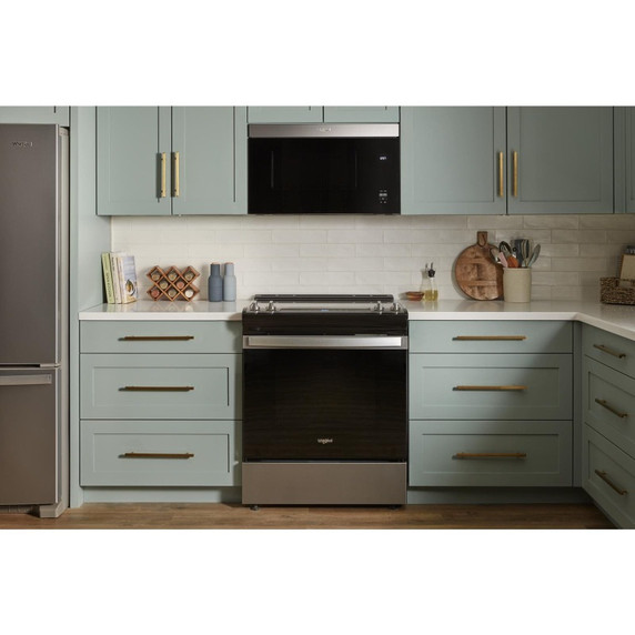 Whirlpool® Four à micro-ondes à hotte intégrée affleurant sans plateau tournant YWMMF5930PZ
