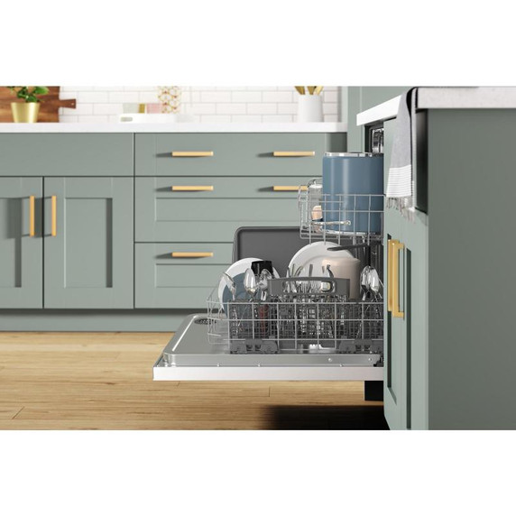 Lave-vaisselle avec système de lavage intelligent de 24 po Whirlpool® et un panier supérieur haut WDT740SALW