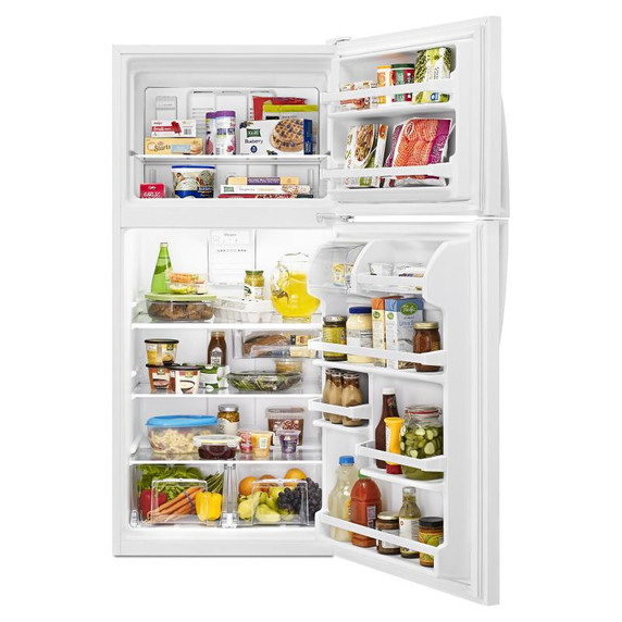 Whirlpool® Réfrigérateur à congélateur supérieur avec bac Flexi-SlideTM - 30 po - 18 pi cu WRT318FZDW
