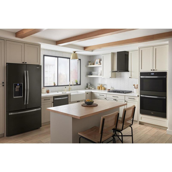 Whirlpool® Four mural double intelligent avec friture à air de 10 pi cu WOED7030PV
