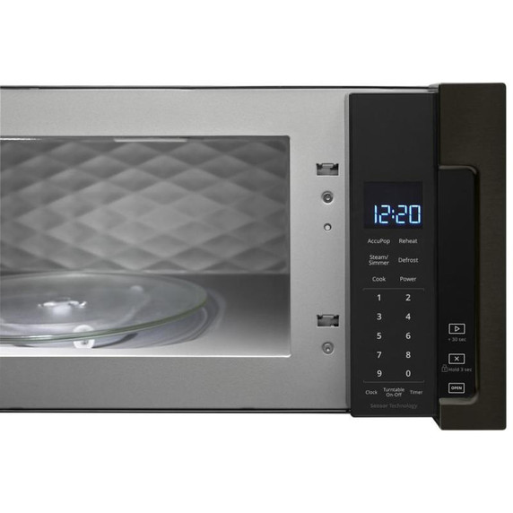 Whirlpool® Four à micro-ondes à hotte intégrée à profil bas - 900 watts - 1.1 pi cu YWML75011HV