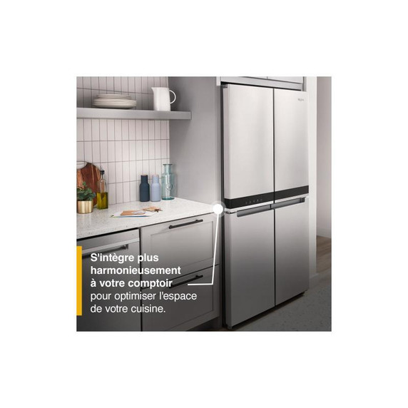 Whirlpool® Réfrigérateur à 4 portes et profondeur de comptoir - 36 po - 19.4 pi cu WRQA59CNKZ