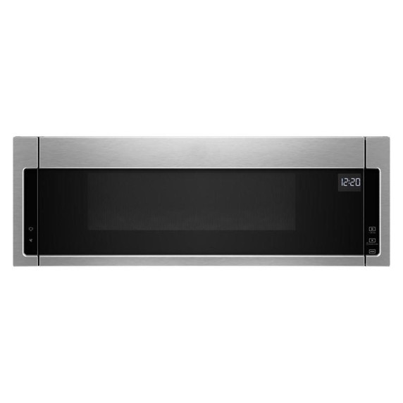 Whirlpool® Four à micro-ondes à hotte intégrée à profil bas - 900 watts - 1.1 pi cu YWML55011HS