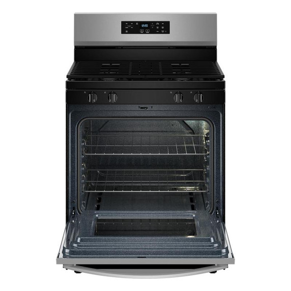 Whirlpool® Cuisinière au gaz autonettoyante avec mode sans préchauffage de 30 po WFGS3530RS