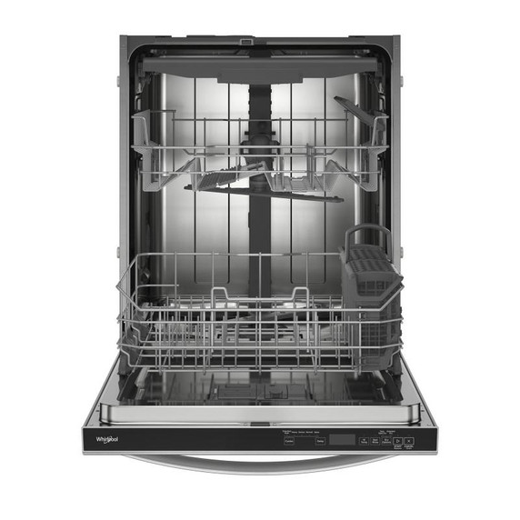 Whirlpool® Lave-vaisselle affleurant aux armoires en noir avec 3ᵉ panier - 44 dBA WDT550SAPZ