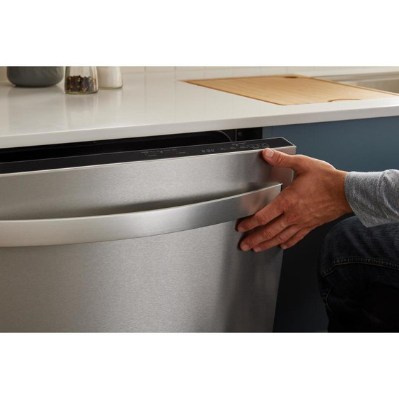 Whirlpool® Lave-vaisselle affleurant aux armoires en noir avec 3ᵉ panier - 44 dBA WDT550SAPZ