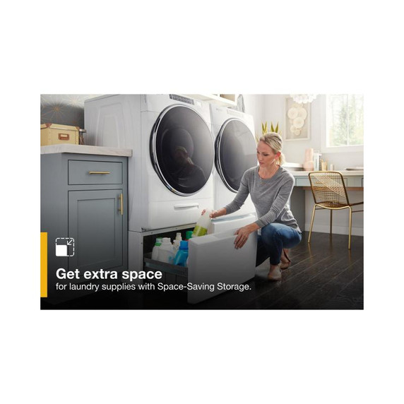 Whirlpool® Piédestal avec rangement pour laveuse et sécheuse à chargement frontal, 15.5 po (39,4 cm) WFP2715HC