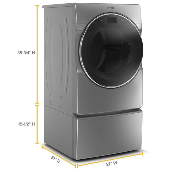 Whirlpool® Piédestal avec rangement pour laveuse et sécheuse à chargement frontal, 15.5 po (39,4 cm) WFP2715HC