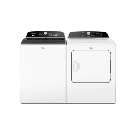 Whirlpool® Sécheuse électrique à chargement vertical avec détection d’humidité  - 7 pi cu YWED6150PW