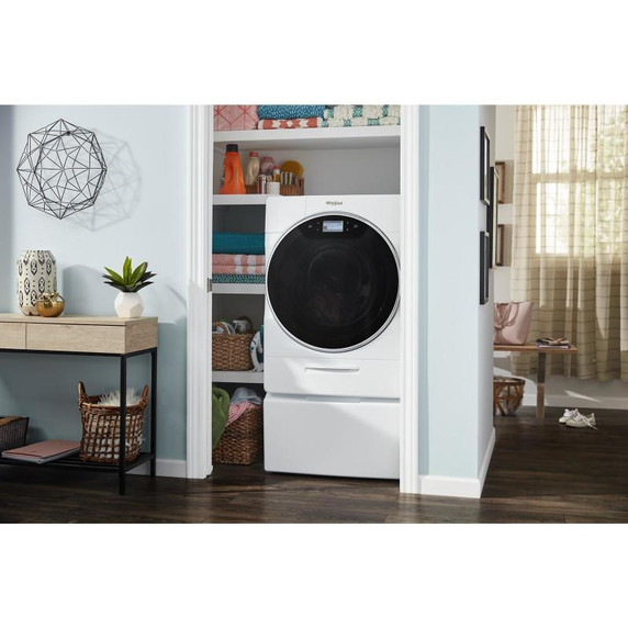 Whirlpool® Piédestal avec rangement pour laveuse et sécheuse à chargement frontal, 15.5 po (39,4 cm) WFP2715HW